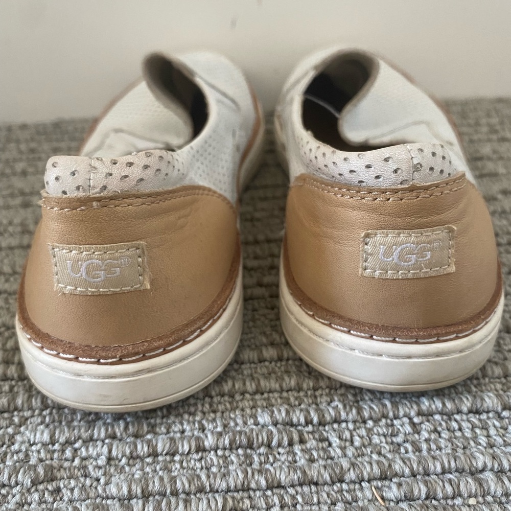 Ugh Adley Perforated Leather Slip-On Sneakers - Picture 2 of 5